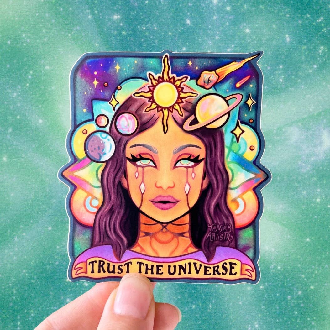 Trust the Universe - Sticker - Spiral Circle