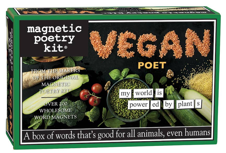 Vegan Poet | Magnetic Poetry Kit - Spiral Circle