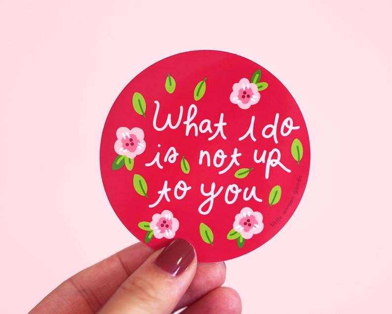 What I Do Vinyl Sticker - Spiral Circle