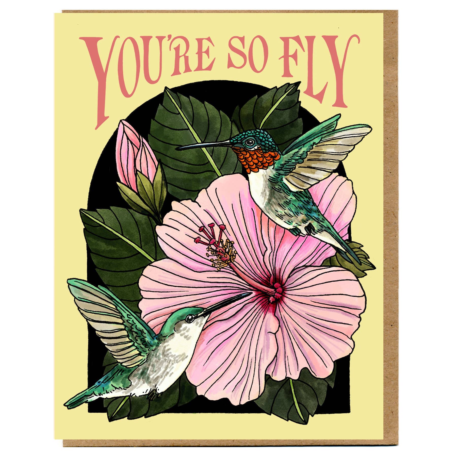 You're So Fly Card - Spiral Circle