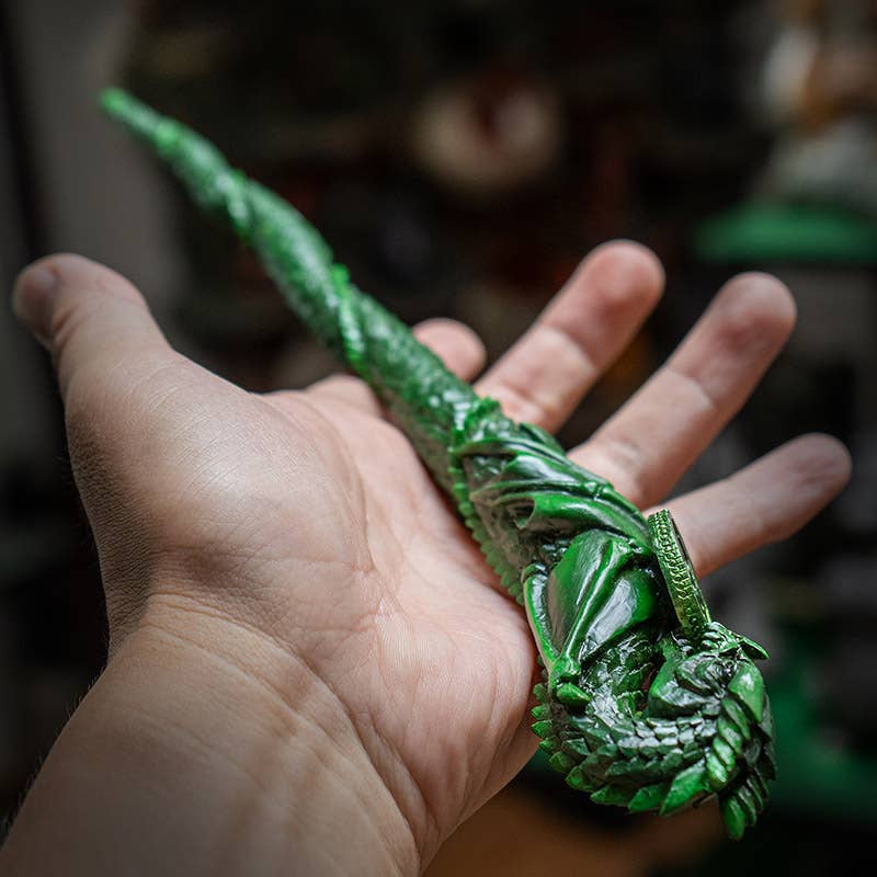 Earth Dragon Wand C/24 - Spiral Circle