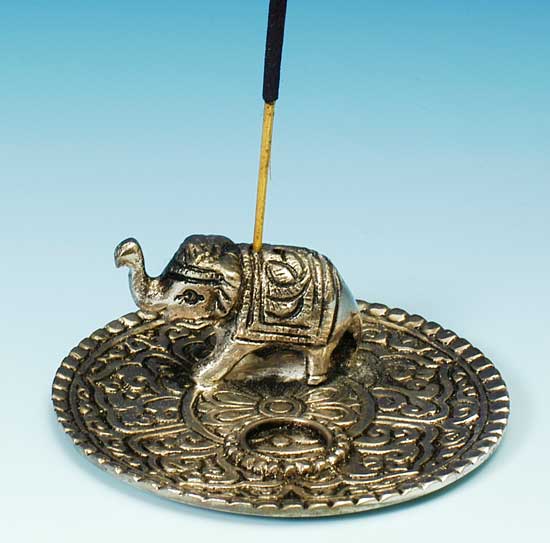 Elephant plate incense and cone burner - Spiral Circle