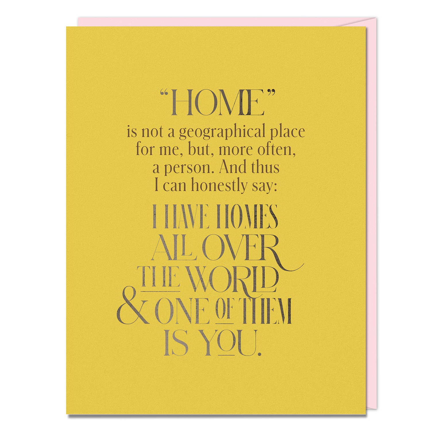 Elizabeth Gilbert Homes All Over the World Card - Spiral Circle