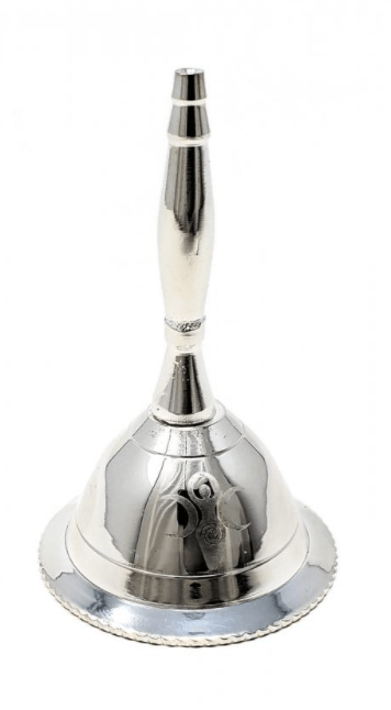 Goddess of Earth Silver Plated Altar Bell | 3 inches tall - Spiral Circle