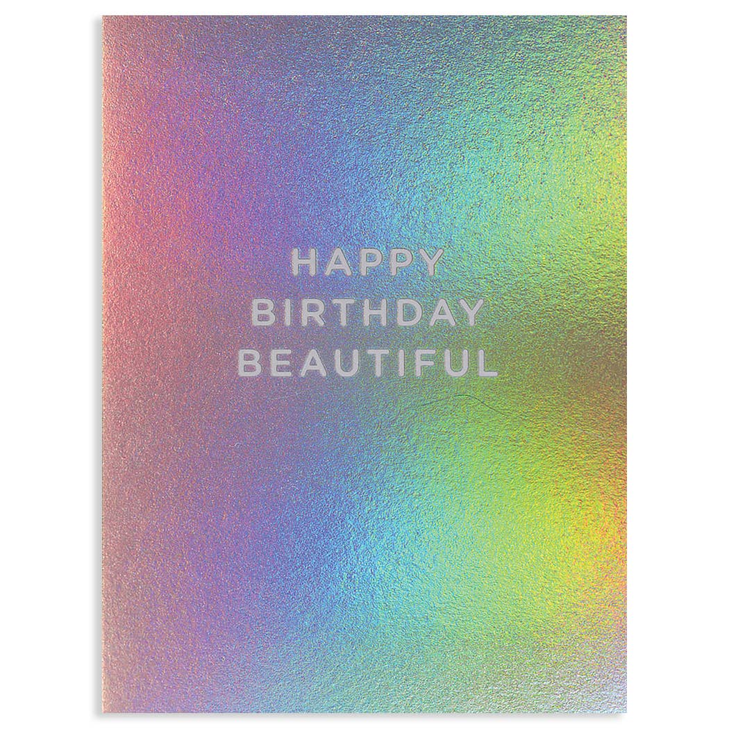 HAPPY BIRTHDAY BEAUTIFUL | LAGOM BIRTHDAY CARD - Spiral Circle