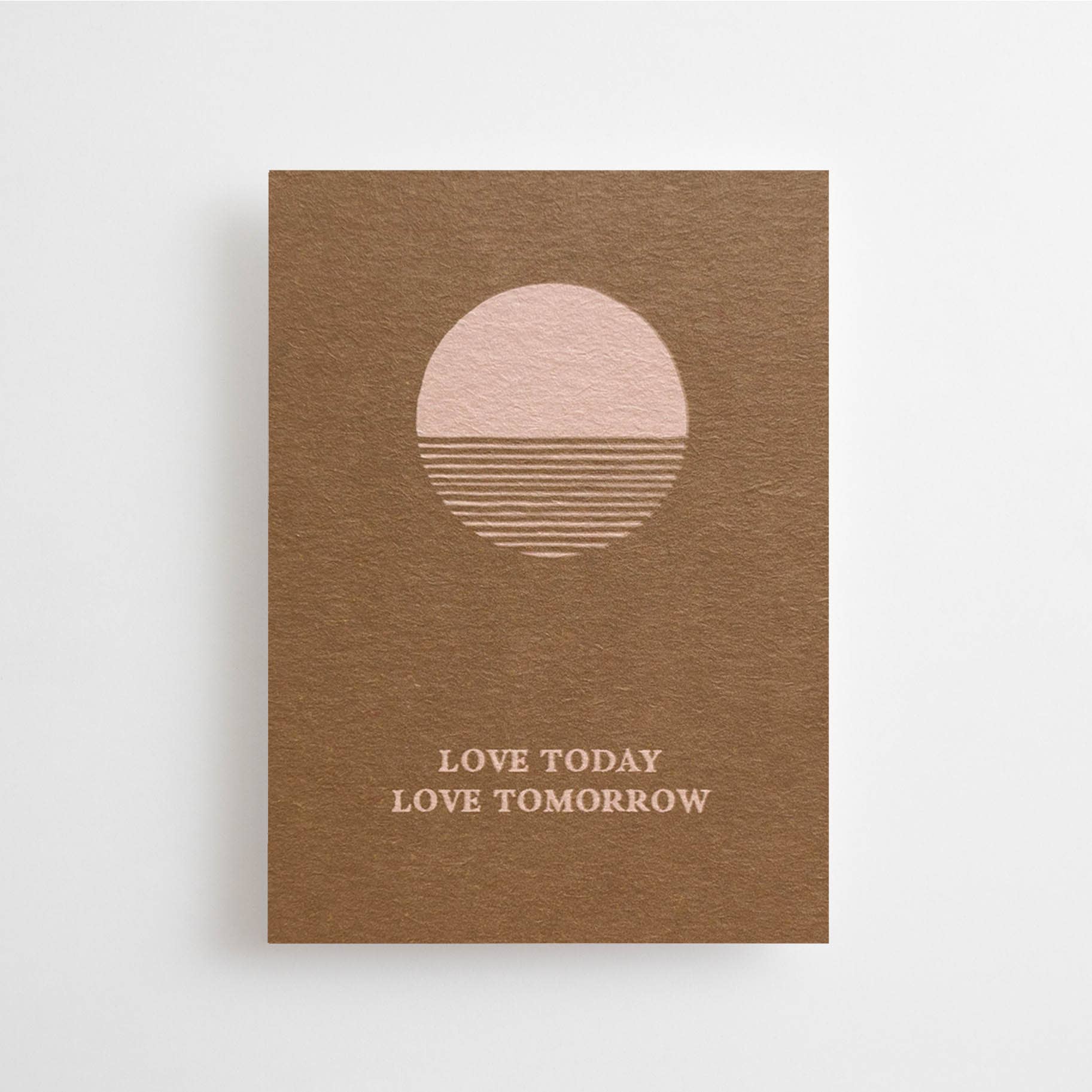 LOVE TODAY, LOVE TOMORROW - MINI CARD - Spiral Circle