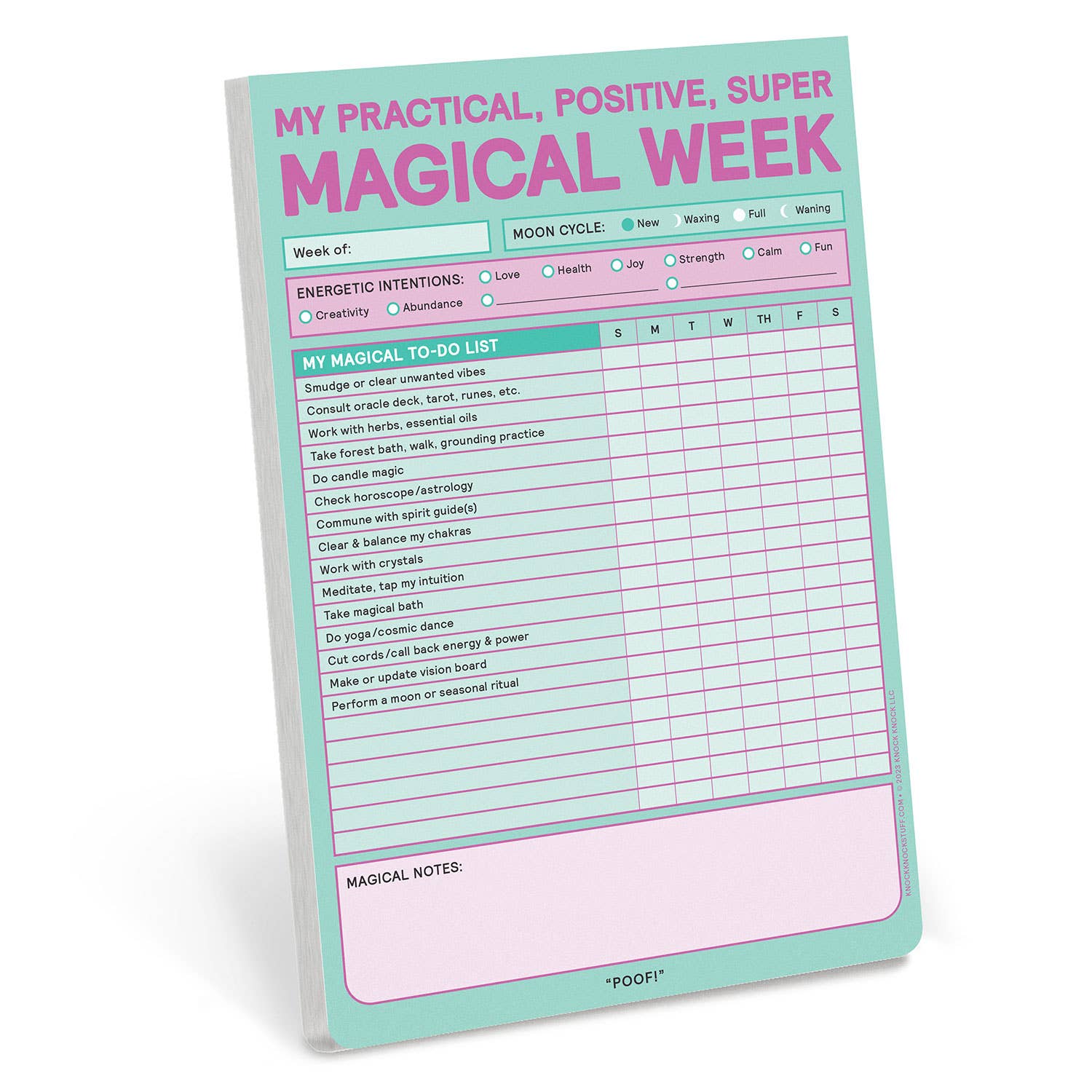 Magical Week Pad (Pastel Version) - Spiral Circle