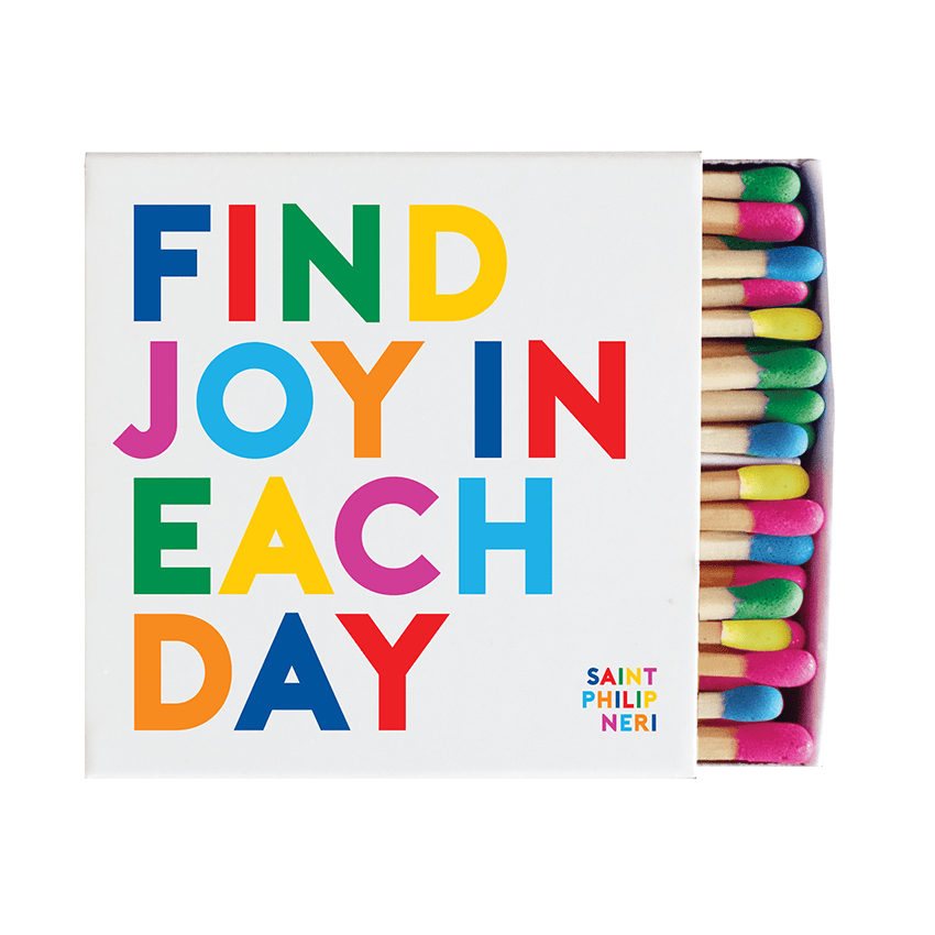 Matchboxes - X313 - Find Joy In Each Day (Saint Philip Neri) - Spiral Circle