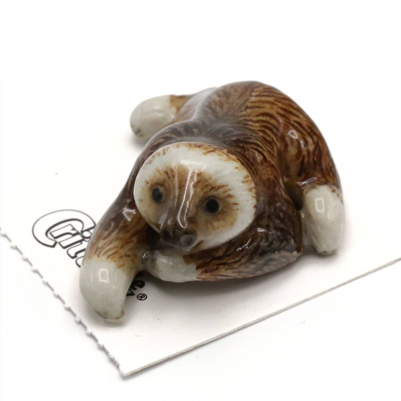 Millie Two-fingered Sloth Porcelain Miniature - Spiral Circle