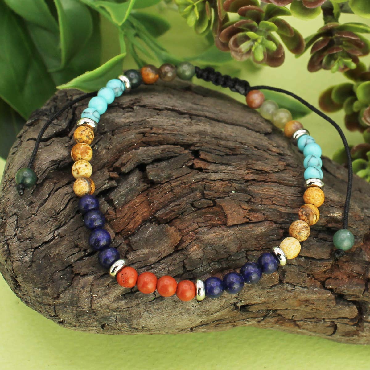 Multi-Color Amber Sterling Silver Adjustable/Slider Bracelet - Amberman