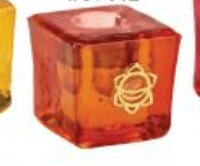 Sacral Chakra Chime Candle Holder - Spiral Circle