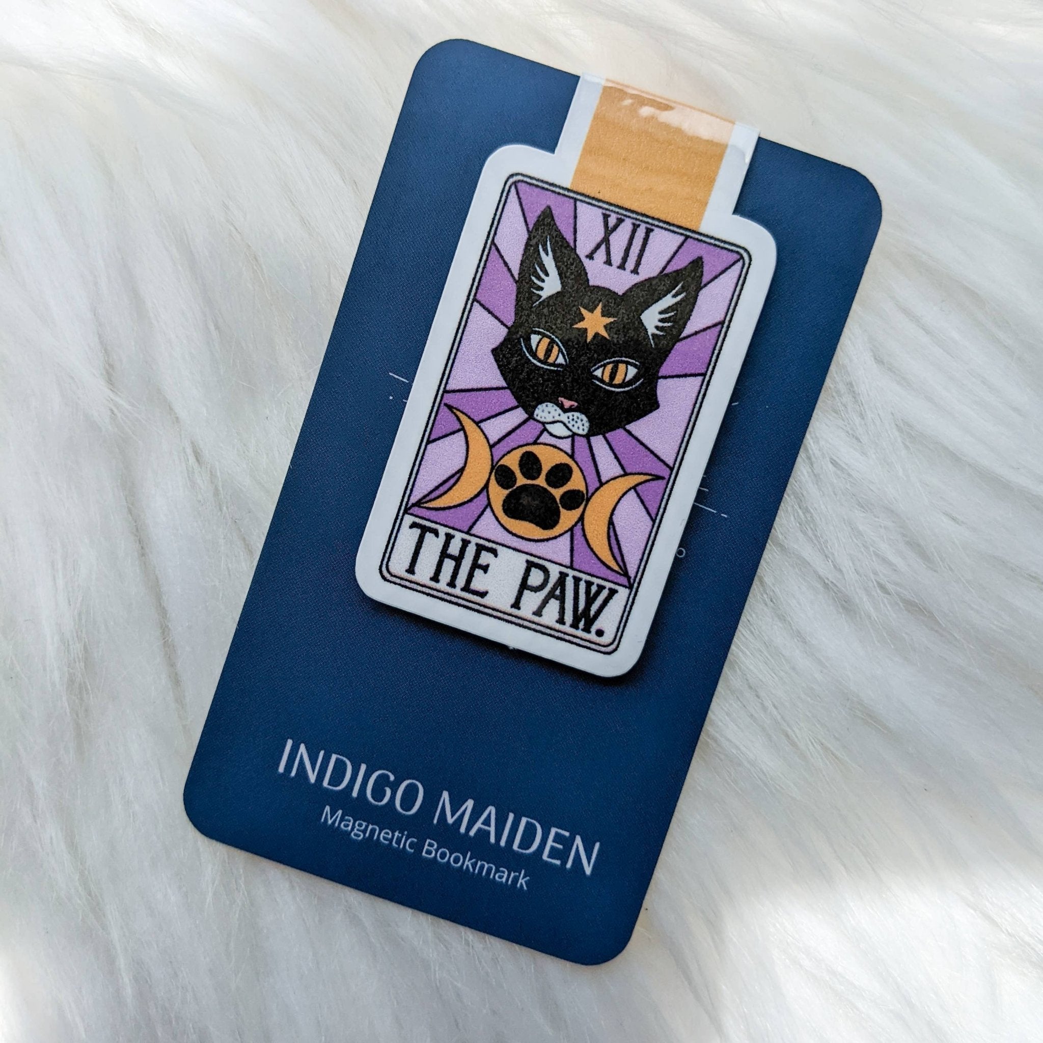 The Paw Tarot Card Magnetic Bookmark - Spiral Circle