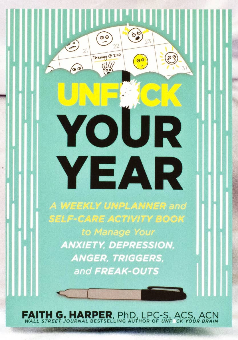 Unf*ck Your Year | A Weekly Unplanner & Self-Care Workbook - Spiral Circle