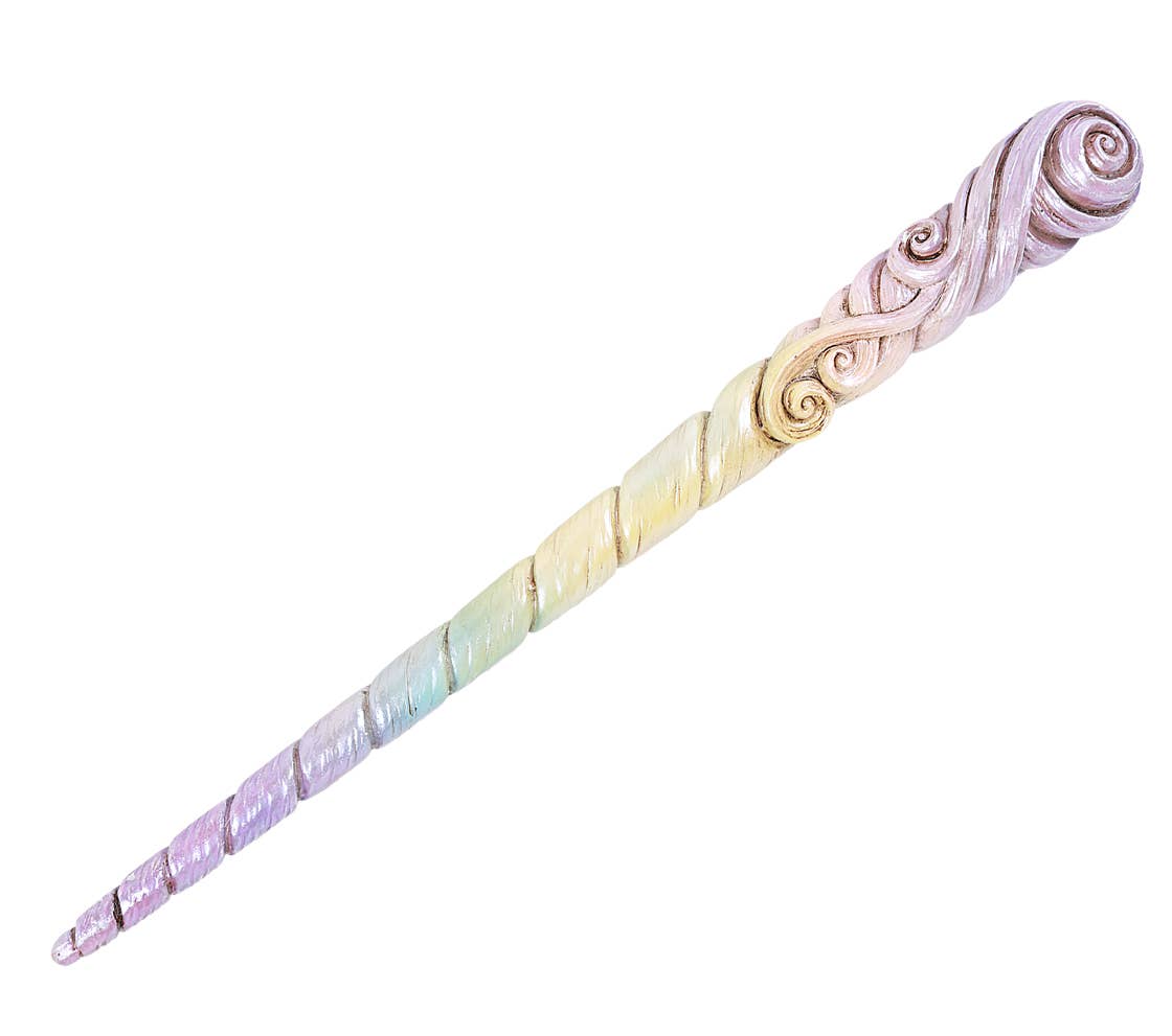 Unicorn Horn Magic Wand - Spiral Circle